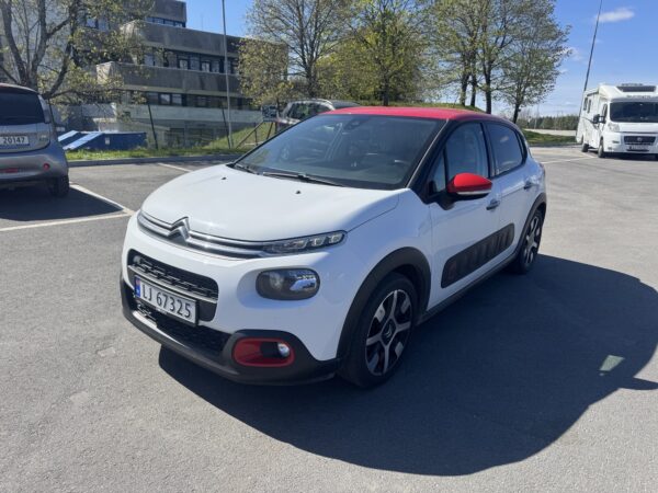 2017mod Citroen C3 110HK BENSIN + AUTOMAT - kompl hefte nylig skiftet  reg.reim + EU til 2027 - Bilde 3